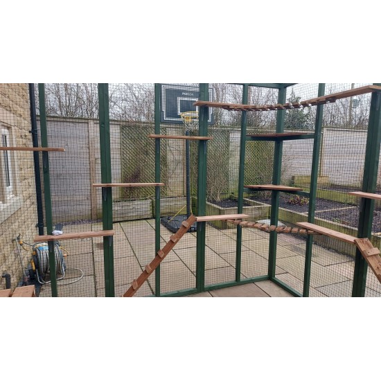 3sided lean to Catio Enclosure 275cm x 275cm 275cm x 275cm tall Painted